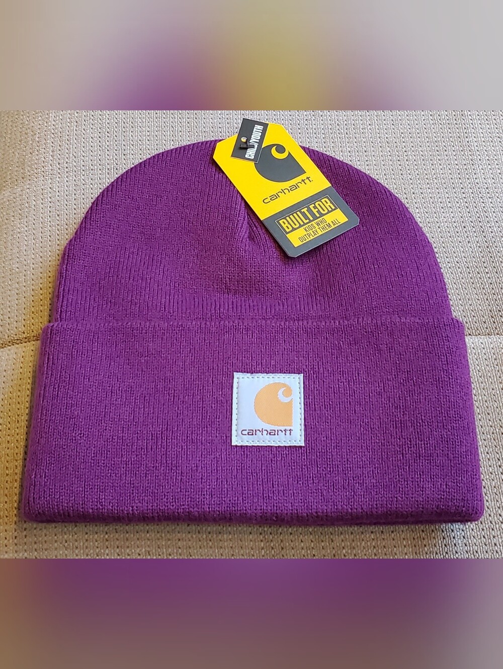Carhartt Kids Plum Colored Beanie Hat